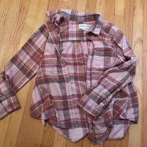distressed flannel
